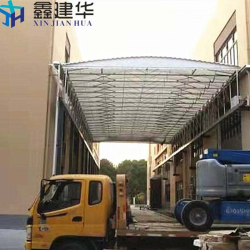 懸空雨棚 活動(dòng)懸空雨蓬 推拉式倉庫遮陽棚
