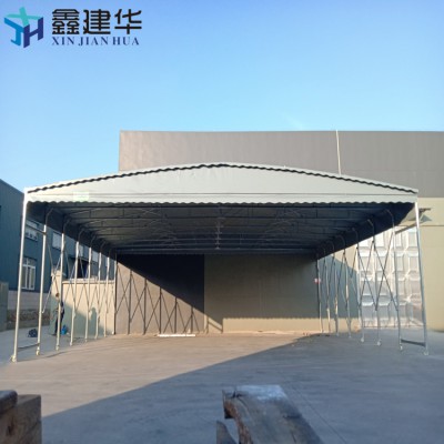 戶外推拉蓬活動(dòng)遮陽(yáng)篷電動(dòng)雨棚臨時(shí)搭建伸縮式帳篷