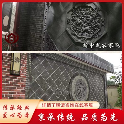 圓形磚雕 吉祥福字磚雕 連年有余磚雕