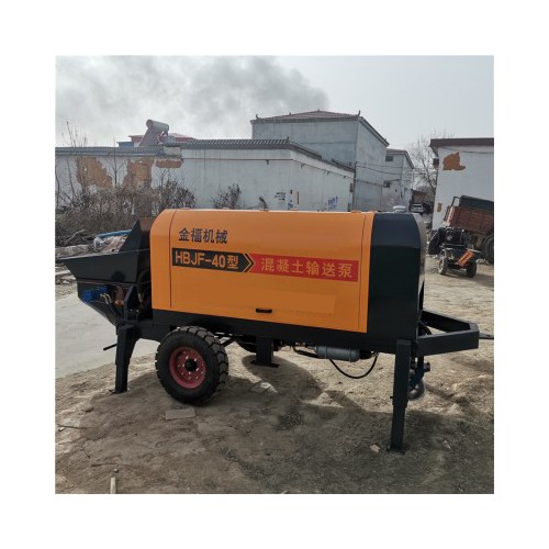 40型混泥土拖泵 柴油機輸送泵 打地暖回填細石泵120米