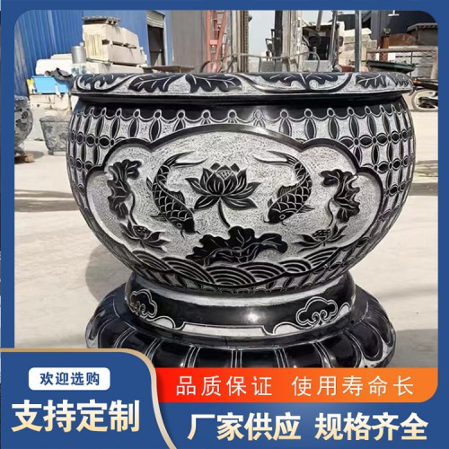 石雕魚(yú)缸 園林景觀石雕花缸 不易風(fēng)化