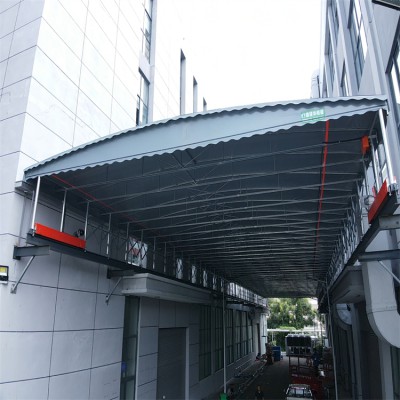 淄博定做大型電動(dòng)雨棚 倉儲(chǔ)活動(dòng)棚廠家直銷