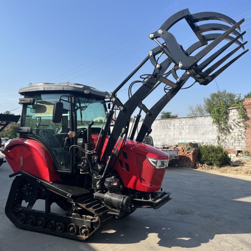 乘坐式水田旋耕機加豪華駕駛室 100馬力履帶旋耕機加草木抓