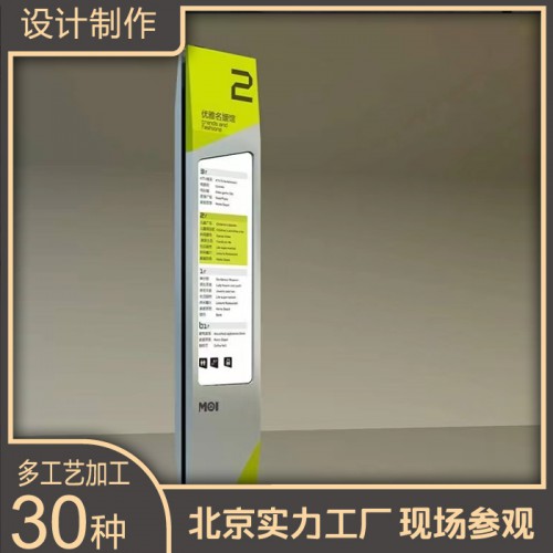 購物中心節(jié)能地庫大廳導(dǎo)視牌吊掛立牌精神堡壘不銹鋼烤漆工程