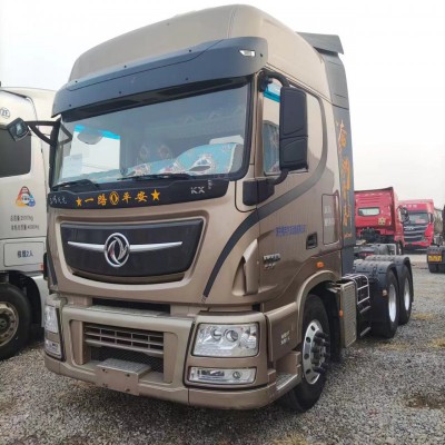 19年3月二手東風(fēng)天龍旗艦牽引車 國五雙驅(qū)輕體 二手牽引車