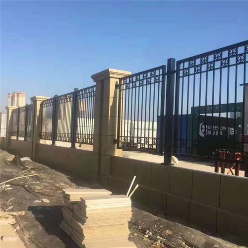 鐵藝圍墻欄桿 學校圍墻圍欄 小區院墻欄桿 花園鐵藝隔離圍欄
