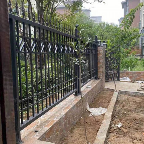 鐵藝圍墻欄桿 學校圍墻圍欄 小區院墻欄桿