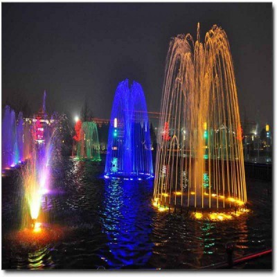 音樂漂浮泉 七色燈光 園林觀景 景區吶喊發泄噴泉