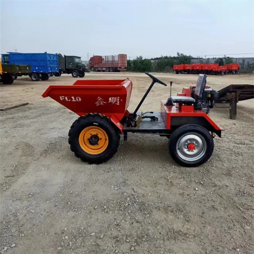 前翻斗液壓自卸車 18馬力柴油四輪蹦蹦車 農用工程用翻斗車