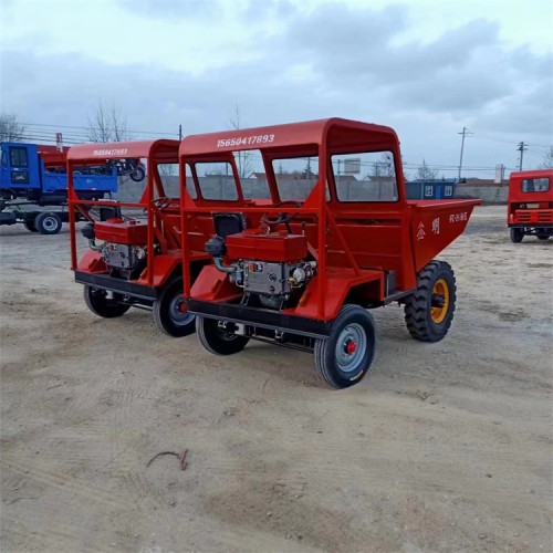 水泥卸料翻斗車 農用柴油蹦蹦車 液壓自卸四輪翻斗車