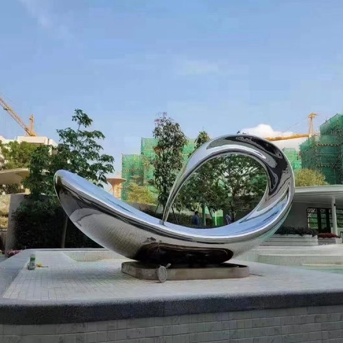 不銹鋼廣場(chǎng)水景雕塑