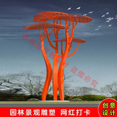 景觀樹(shù)雕塑