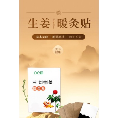 生姜暖灸貼發(fā)熱貼頸椎貼祛濕貼批發(fā)oem貼牌定制代加工直供醫(yī)院