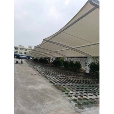 伸縮遮陽雨蓬 體育場看臺棚 膜結(jié)構(gòu)停車棚
